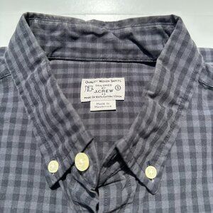 J. Crew Button Down Shirt - Black Plaid - Size S